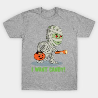 Cute Kid's - The Boo Crew - Cartoon Monsters - Ahmed the Mummy T-Shirt